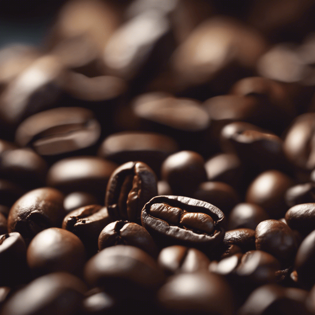 Coffee beans during roasting